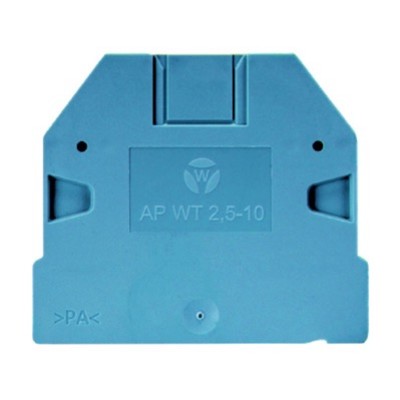 07.313.2555.6 Wieland selos WT AP Blue End Plate for WT2.5 - WT10 Terminals