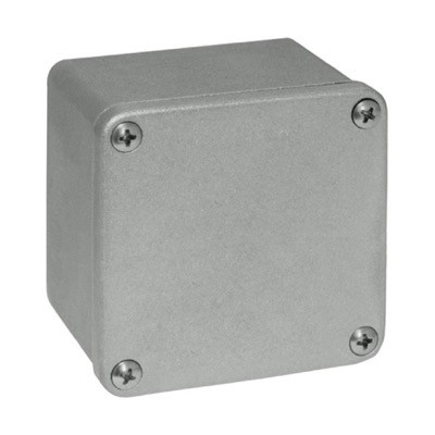 G070.34 RP Gain Aluminium 72 x 72 x 40mmD Enclosure IP65 Sandblasted Finish