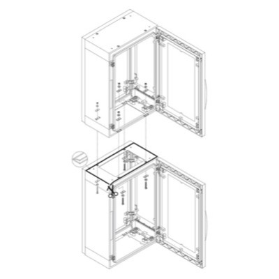 NSYUVPLA Schneider Thalassa PLA Vertical Coupling Kit IP55