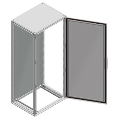 NSYSF16660P Schneider Spacial SF Mild Steel 1600H x 600W x 600mmD Floor Standing Enclosure IP55