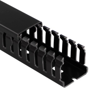 Betaduct PVC Open Slot Black