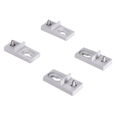 WMKQ10S Fibox ARCA IEC Set of 4 Wall Mounting Lugs Polycarbonate for ARCA2030-6040