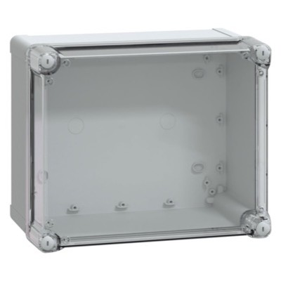 NSYTBP292416HT Schneider Thalassa TBP Polycarbonate 291 x 241 x 168mmD Enclosure Clear Lid IP66 RAL7035