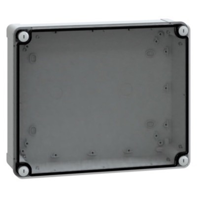 NSYTBP29248T Schneider Thalassa TBP Polycarbonate 291 x 241 x 88mmD Enclosure Clear Lid IP66 RAL7035