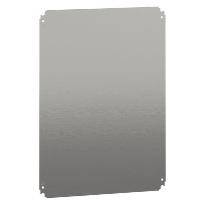 NSYMM75 Schneider Spacial NSYMM Internal Mounting Plate Galvanised Steel Dimensions 650H x 450W x 2.5mmD