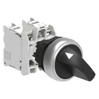 LPCS120C11 Lovato Platinum 2 Position Selector Switch Actuator O-I Stay Put with 1 x N/O &amp; 1 x N/C Contact Blocks