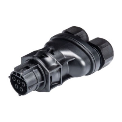 96.051.4253.1 Wieland RST 4 Pole Female Splitter Connector 6-10mm Cable Diameter Screw Terminals