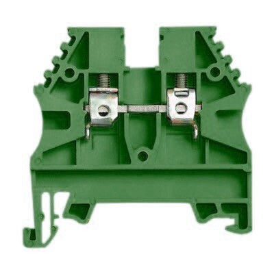 ER4GREEN IMO ER 4mm Green DIN Rail Terminal for TS35 Rail Single Feed Through