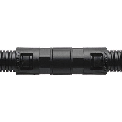 AL21/A/U/BL Adaptalock Type AL Straight PA66 Body Swivel Coupler Nominal Conduit Size 21mm Polyamide (Nylon) 66 and Aluminium Black