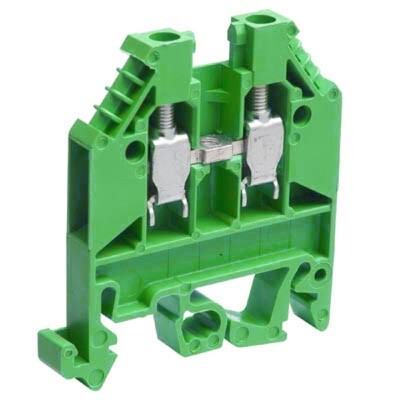 57.503.0055.7 Wieland selos WK 2.5mm Green DIN Rail Terminal for TS35 &amp; TS32 Rail Single Feed Through