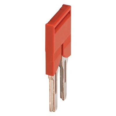 NSYTRAL102 Schneider Linergy TR Plug-in Bridge 2 Points for 10mm Terminal Blocks Red