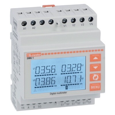 DMG110 Lovato Synergy Modular Multimeter with Backlit LCD Display RS485 Part Non Expandable