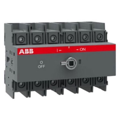 OT100F6 ABB OT 100A 6 Pole Isolator for Base Mounting