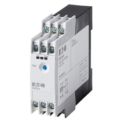 EMT6-K Eaton EMT6 Thermistor Overload Relay 24-240V AC/DC without Reclosing Lockout Trip at Short-circuit in the Sensor Circuit