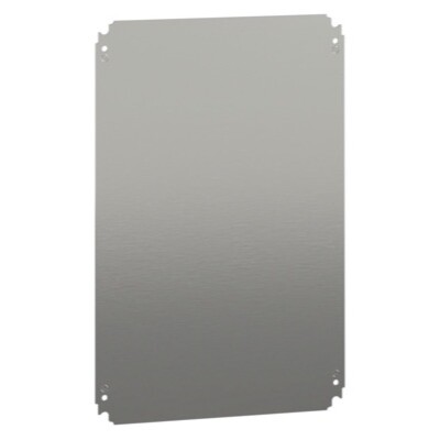 NSYMM64 Schneider Electric PanelSeT NSYMM Internal Mounting Plate Galvanised Steel Dimensions 550H x 350W x 2mmD