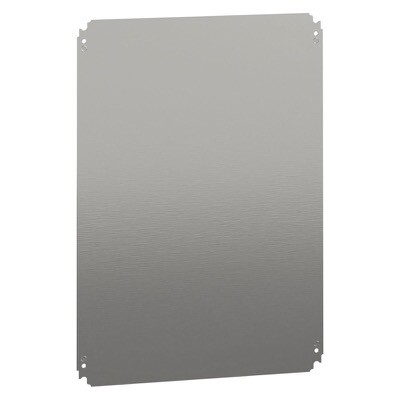 NSYMM75 Schneider Electric PanelSeT NSYMM Internal Mounting Plate Galvanised Steel Dimensions 650H x 450W x 2.5mmD