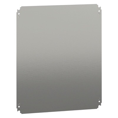 NSYMM65 Schneider Electric PanelSeT NSYMM Internal Mounting Plate Galvanised Steel Dimensions 550H x 450W x 2mmD