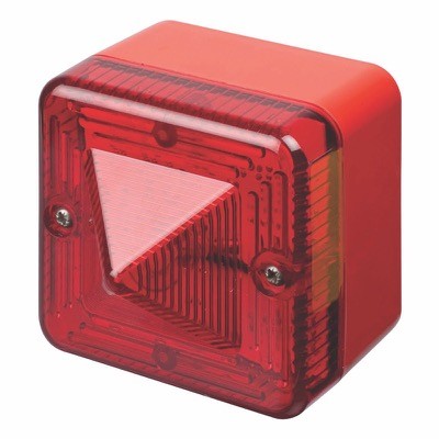 L101XAC230BX0A1R/R E2S L101X Xenon Beacon Red Base Red Lens 230V AC IP66