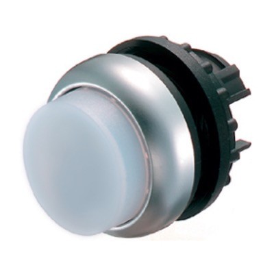 M22-DLH-W Eaton RMQ-Titan Illuminated White Extended Pushbutton Actuator 22.5mm Spring Return 