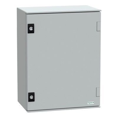 NSYPLM43PG Schneider Thalassa PLM GRP 430H x 330W x 200mmD Wall Mounting Enclosure IP66 Internal Mounting Plate Included