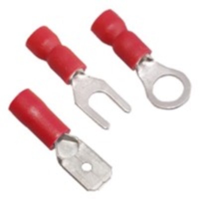 Red Insulated Crimp Terminals for 0.5 - 1.5mm