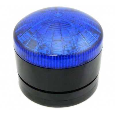 STX-24DA-B STX Xenon Beacon Black Base Blue Lens 10-28V AC/DC IP65 Flashing