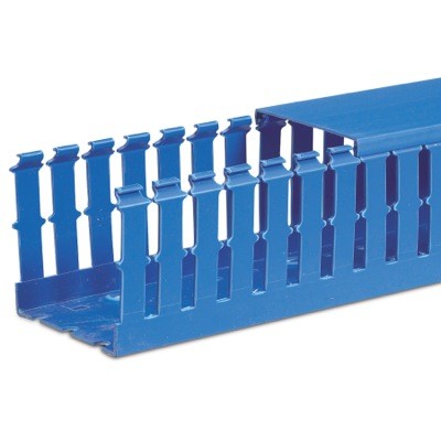 T1-F-60X80BL IBOCO T1-F Standard Slot Panel Trunking 60W x 80H Blue RAL5015 Contains 12 x 2M = 24M 