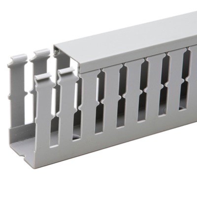 T1-F-80X80G IBOCO T1-F Standard Slot Panel Trunking 80W x 80H Grey RAL7030 Contains 12 x 2M = 24M B00152