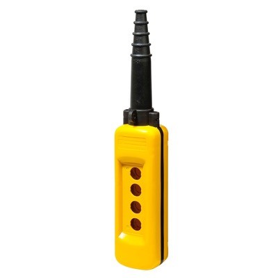 XACA04 Schneider Harmony XAC 4 Hole Empty Pendant Enclosure for 22.5mm Control Actuators IP65 Yellow