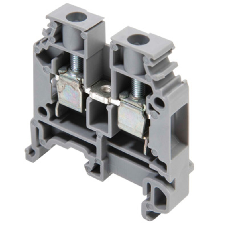 1SNA115118R1100 Entrelec SNA 6mm Grey DIN Rail Terminal for TS35 &amp; TS32 Rail Single Feed Through M6/8