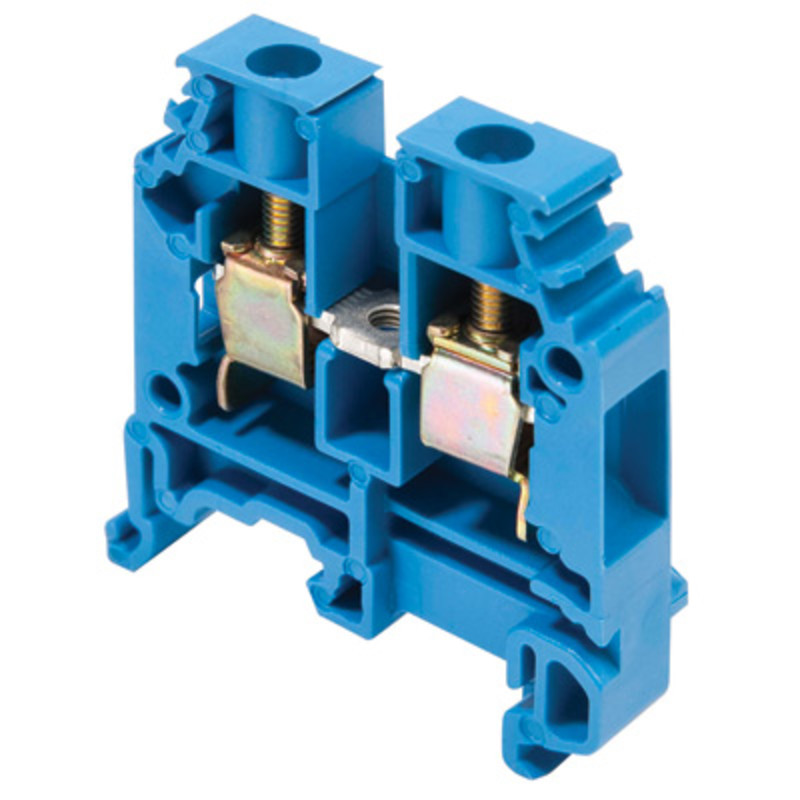 1SNA125118R1300 Entrelec SNA 6mm Blue DIN Rail Terminal for TS35 &amp; TS32 Rail Single Feed Through M6/8.N