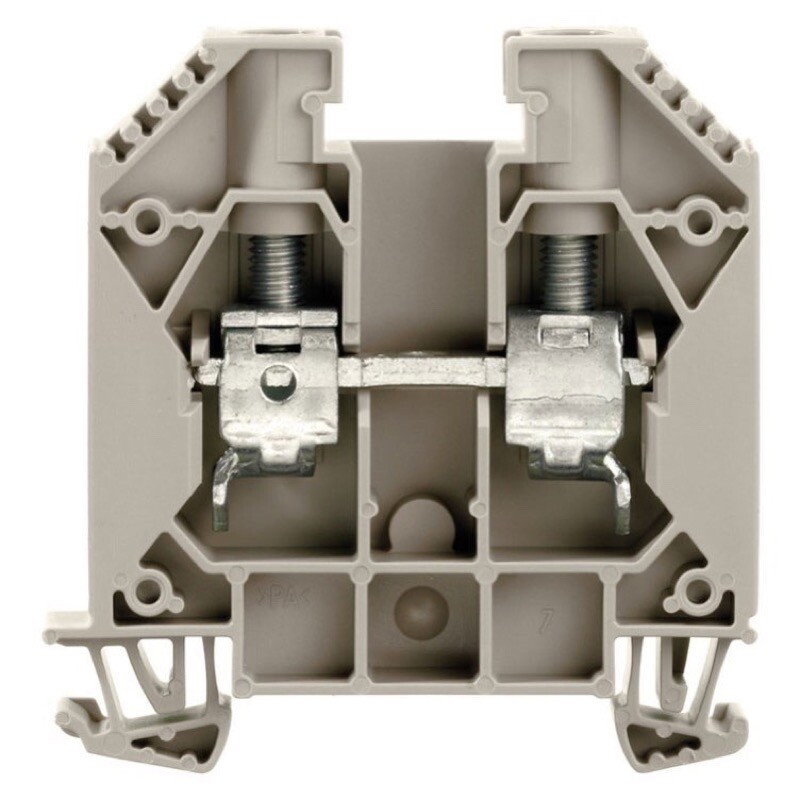 1020400000 Weidmuller W Series 16mm Beige DIN Rail Terminal for TS35 Rail Single Feed Through WDU16