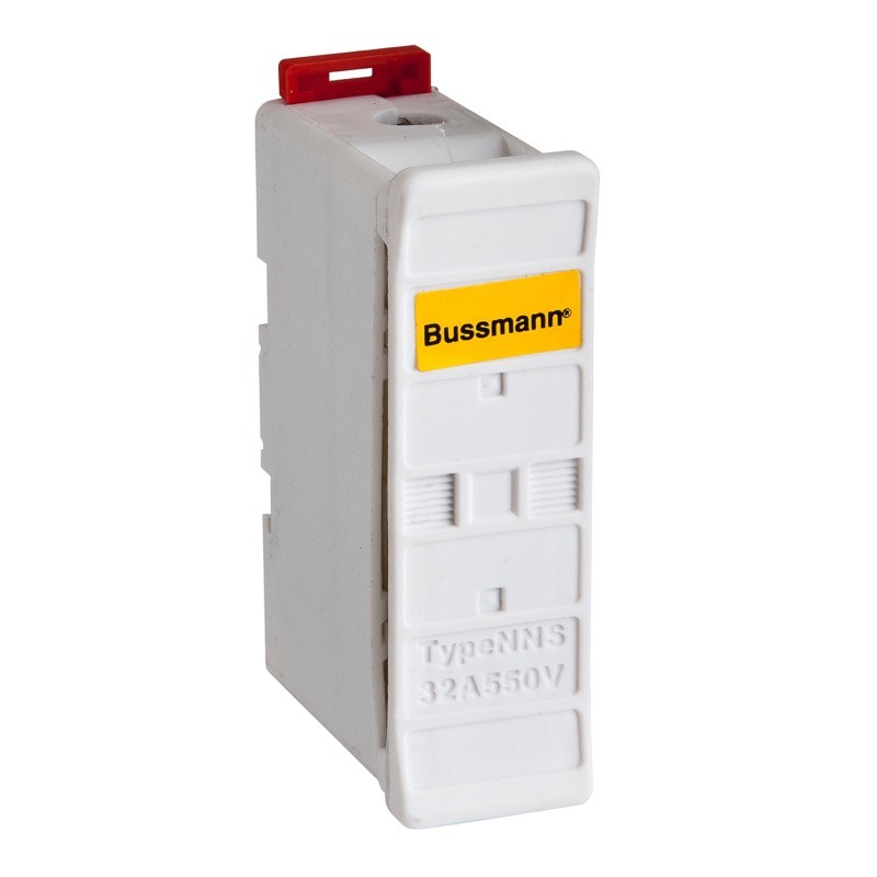 32NNSFWHITE Eaton Bussmann Safeloc Fuse Holder 32A White for BS88 F1 Fuse or Neutral Link