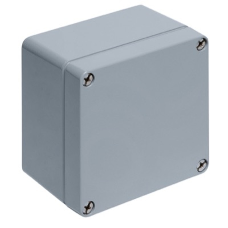 5190-1221/2080 Aluminium Enclosure 122 x 120 x 80mm Painted RAL7001