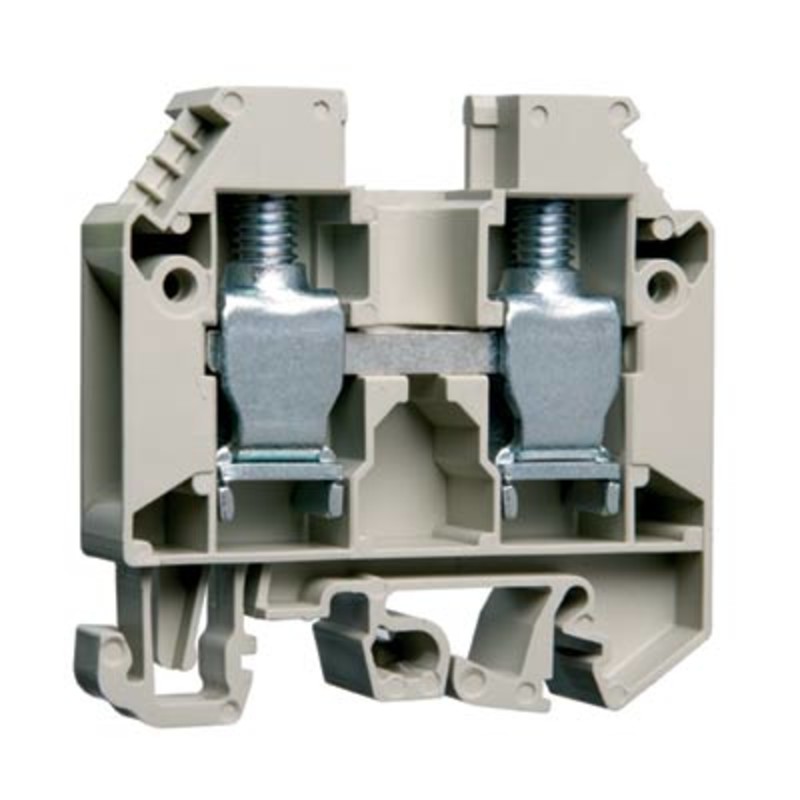 57.516.0155.0 Wieland selos WK 16mm Grey DIN Rail Terminal for TS35 &amp; TS32 Rail Single Feed Through WKN16/U/V0