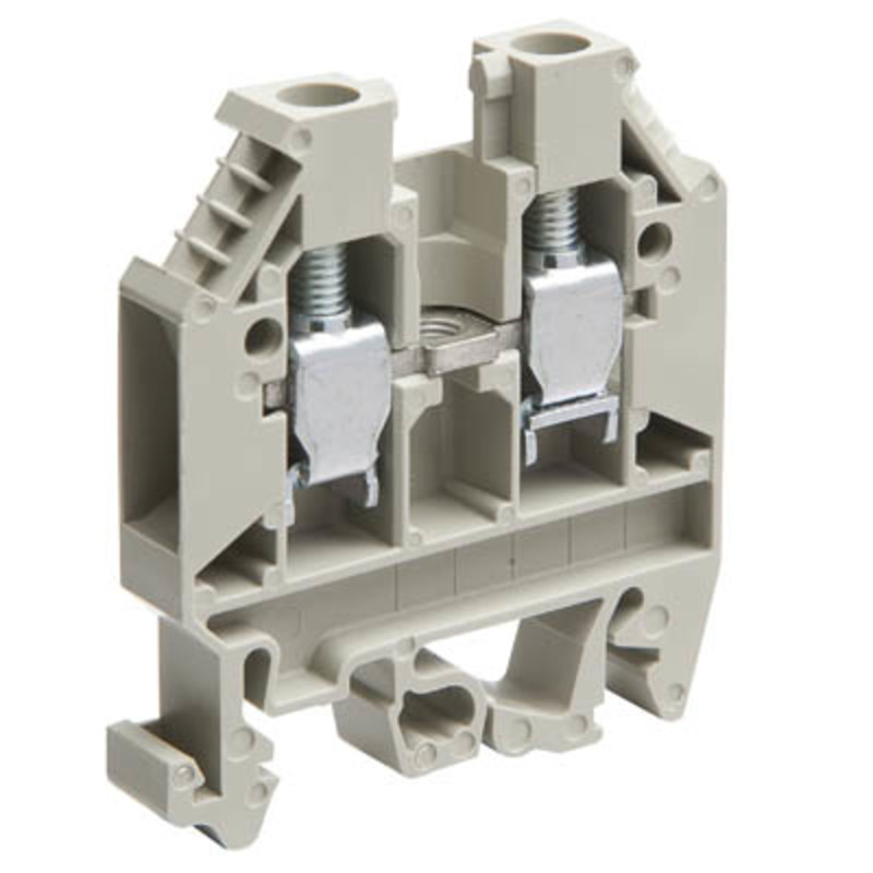 57.506.0055.0 Wieland selos WK 6mm Grey DIN Rail Terminal for TS35 &amp; TS32 Rail Single Feed Through WK6/U/V0