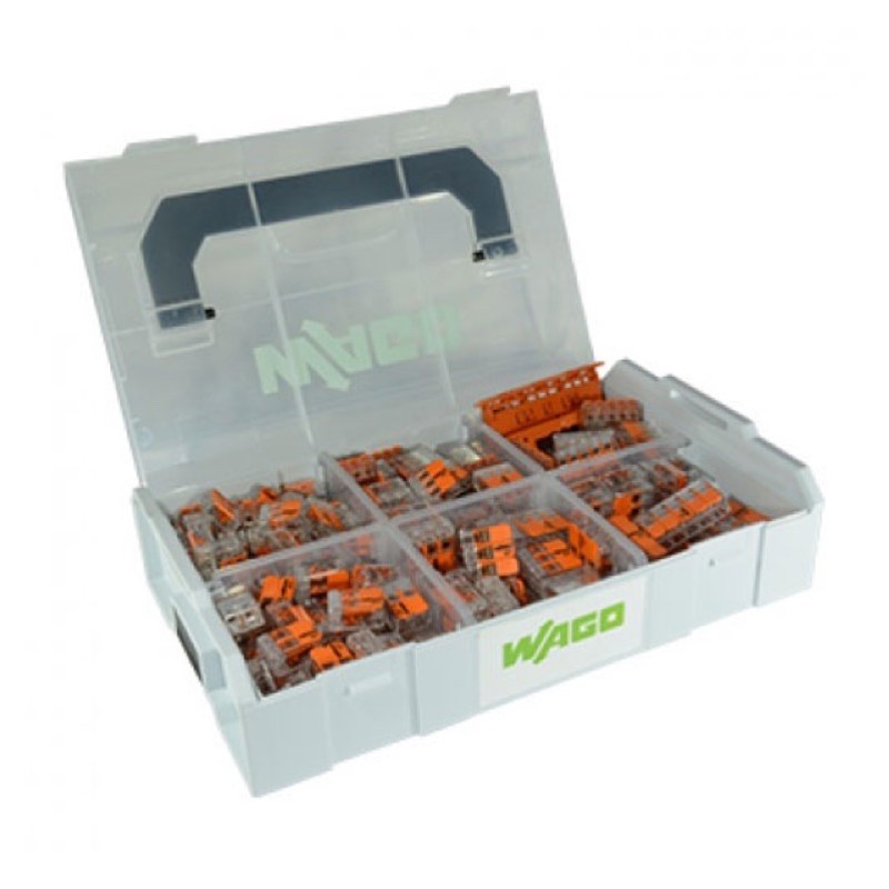 887-957 WAGO L-Boxx Mini 221 Series 235 Connectors 4/6mm2 &amp; 1x Orange Mounting Carrier