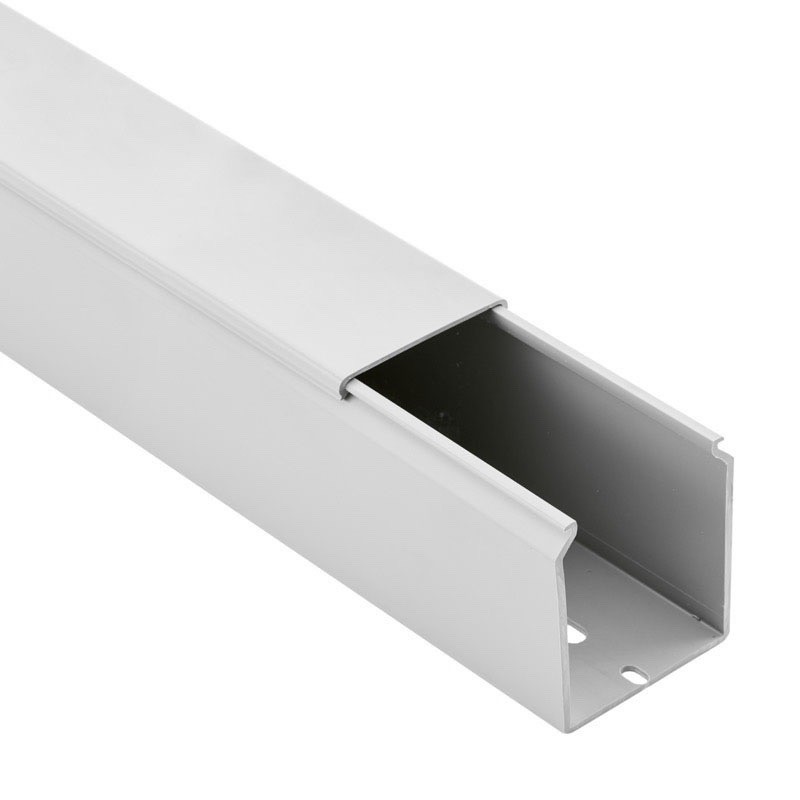 10480055Y Betaduct PVC Solid Wall Trunking 50W x 100H Grey RAL7030 Box of 8 Metres (4 Lengths) 