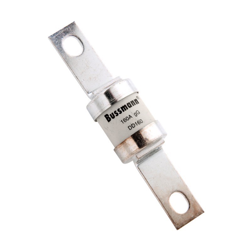 DD160 Eaton Bussmann DD 160A gG Fuse BS88 B2 Centre Bolt Fixing 136mm Overall Length 111mm Fixing Centres 415VAC Rated