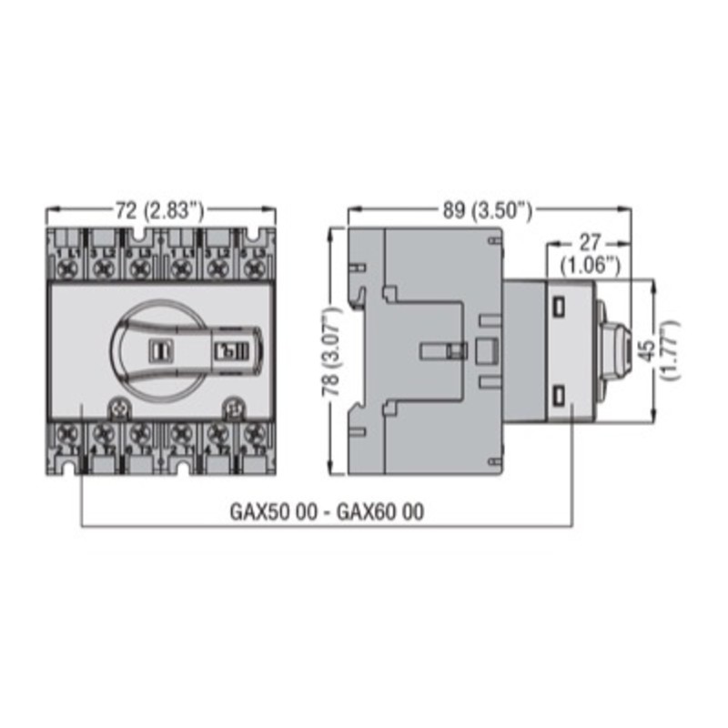 GAX5001 Lovato GA Mechanical Interlock Changeover Kit for GA063A-GA160A Switches