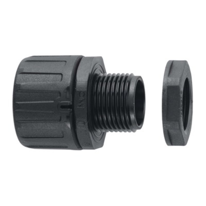 FPA54-M63B Flexicon FPA Black Straight Fitting for FPAS54 