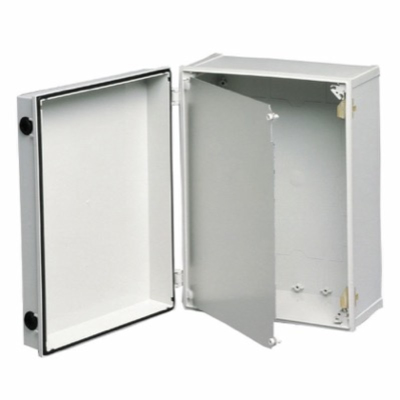 FP A 43 Fibox CAB Hinged Aluminium Front Plate 368 x 266mm for Enclosure 400 x 300mm