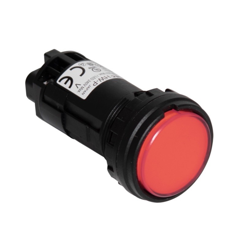 HW1P-1Q4R IDEC HW Red Pilot Lamp with 24VAC/DC LED 