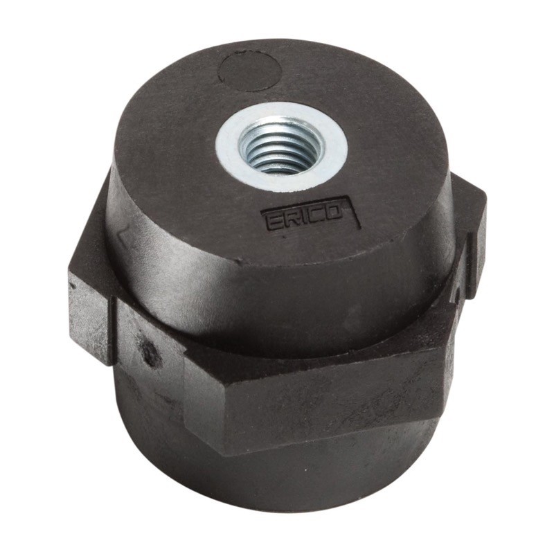 548500 nVent ERIFLEX ISOTP40M6 Low Voltage Black Insulator M6 Thread 40mm High x 40mm Diameter