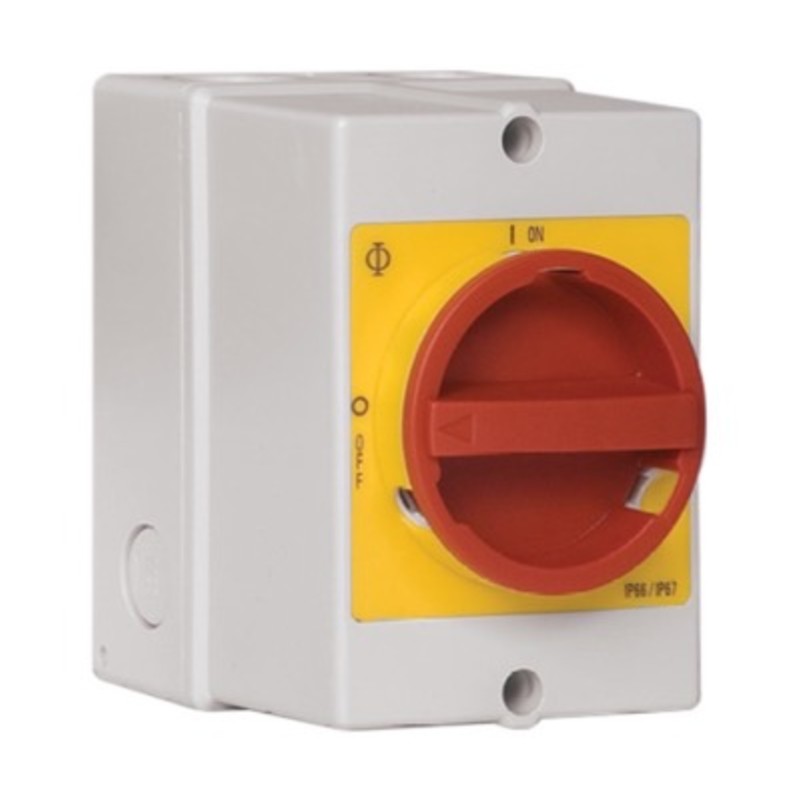 KG10-T203/GBA270*KS1V Kraus &amp; Naimer KG 20A 3 Pole Enclosed Isolator IP66/67 Polycarbonate Enclosure 120H x 85W x 90mmD