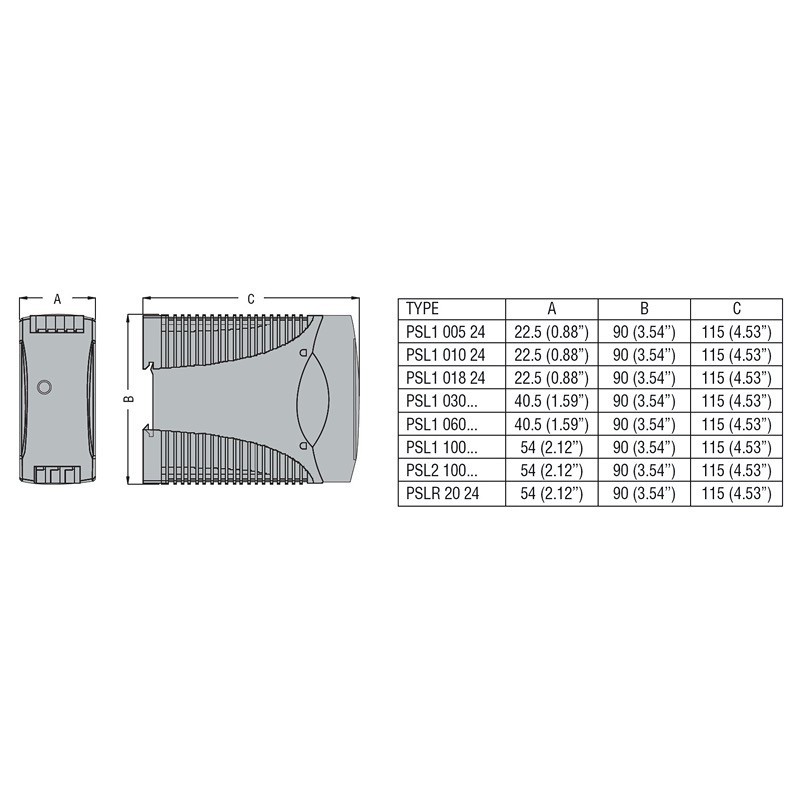 PSL101024 Lovato PSL1 Power Supply 0.42A 10W 100-240VAC Input Voltage 24VDC Output Voltage