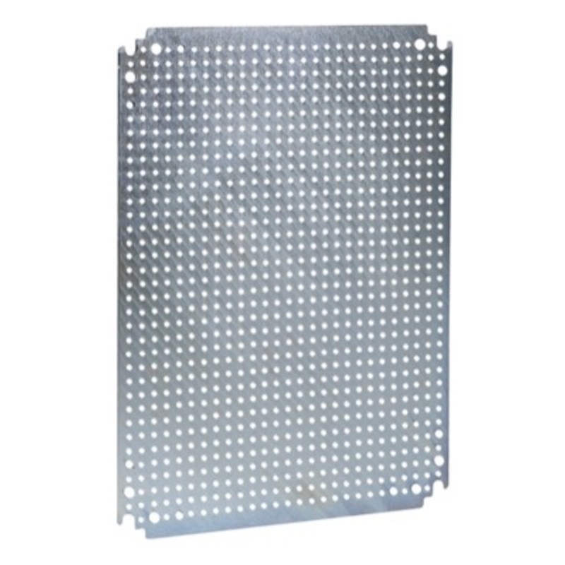 NSYMF54 Schneider Spacial NSYMF Internal Mounting Plate Microperforated Dimensions 450H x 350W x 2mmD