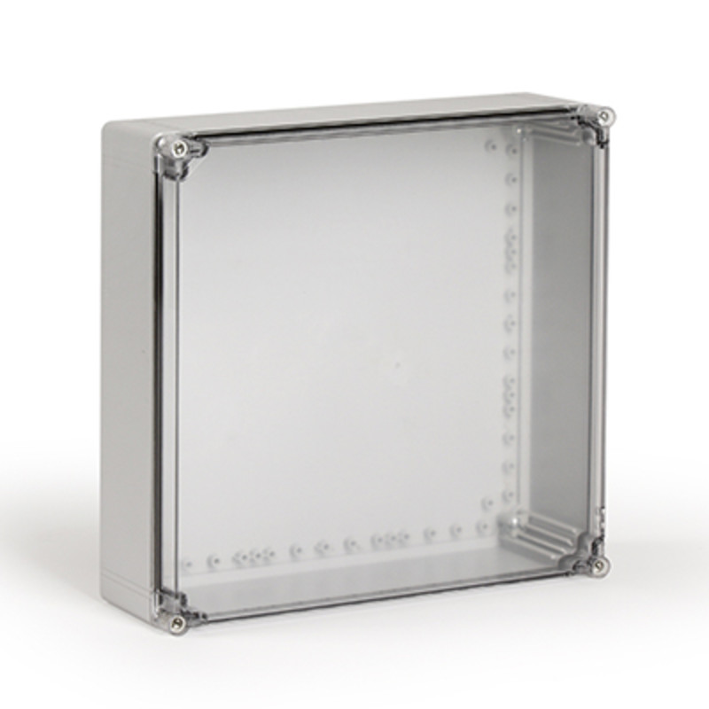 OABP404013T Ensto Cubo O ABS 400 x 400 x 132mmD Enclosure Clear Lid IP66/67