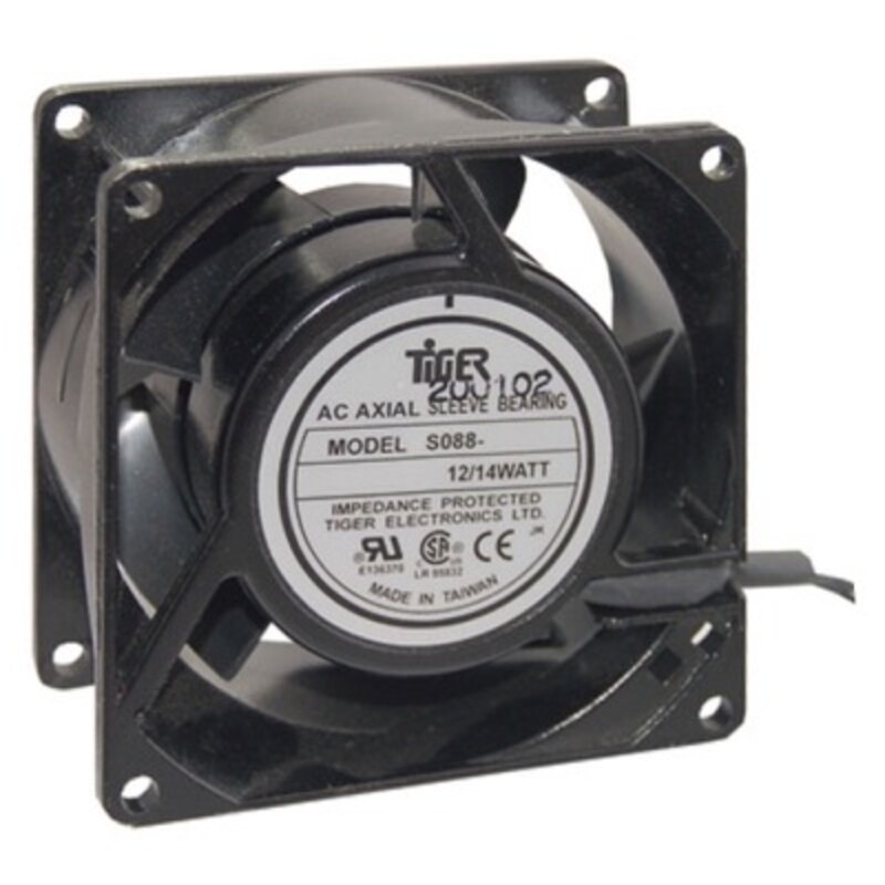 ILS088-2HWB 80 x 80 x 38mm Aluminium Fan 230VAC 