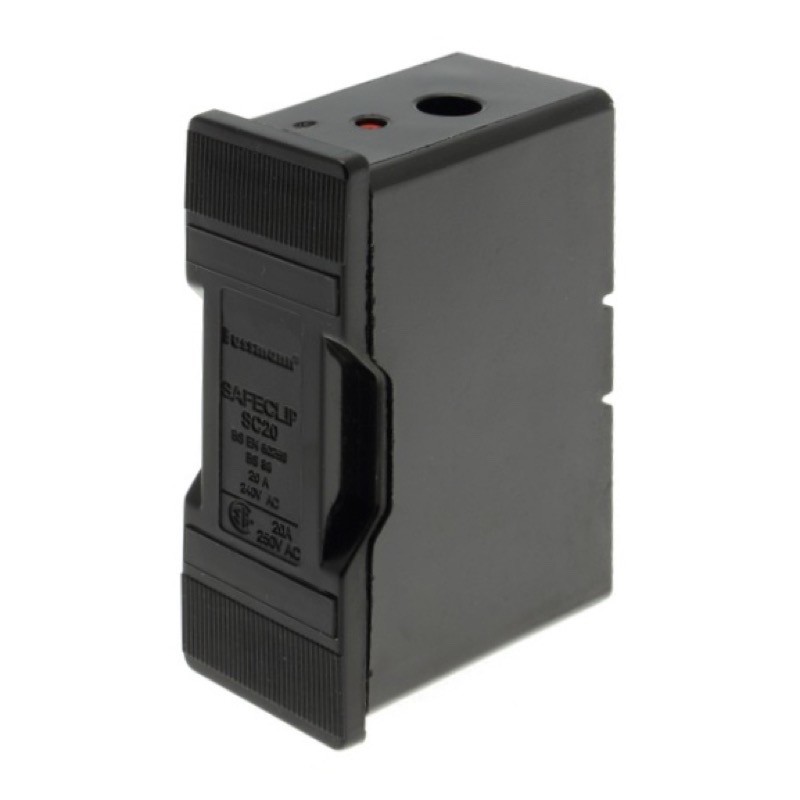 SC20H Eaton Bussmann Safeclip Fuse Holder 20A Black for BS88 E1 Fuse